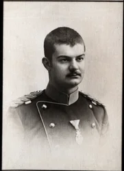 Porträt von Alexander I. Obrenovic von Serbien (1876-1903), König von Serbien